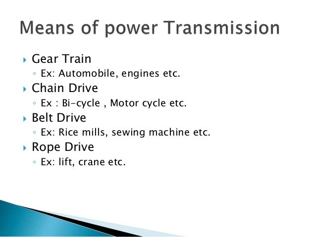 belt drive ppt