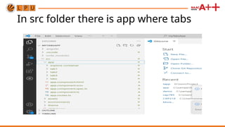 In src folder there is app where tabs
 