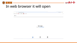 In web browser it will open
 