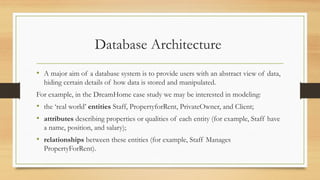 Comprehensive Overview of Database Architecture and Models | PPTX