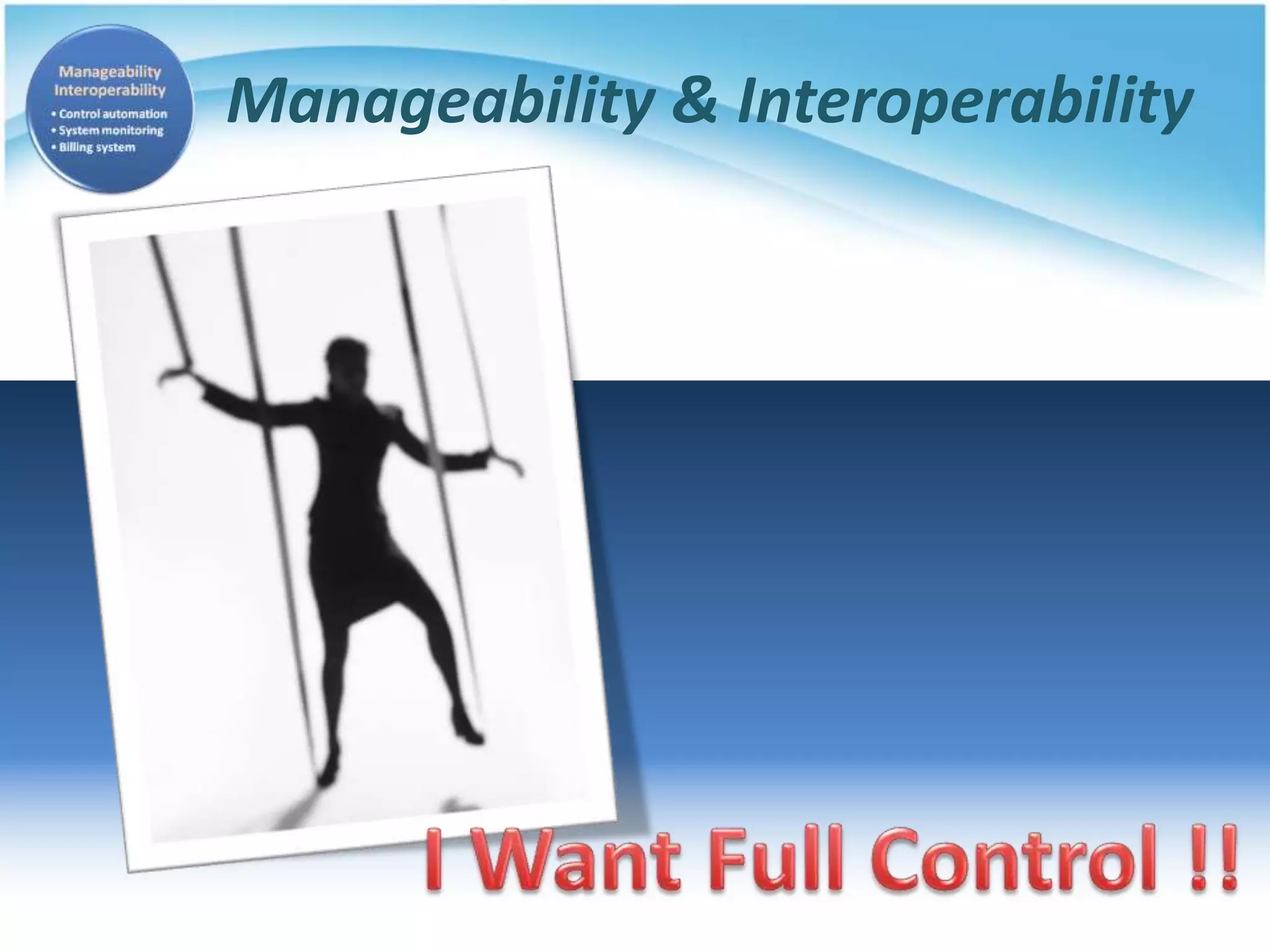 Manageability & Interoperability
 