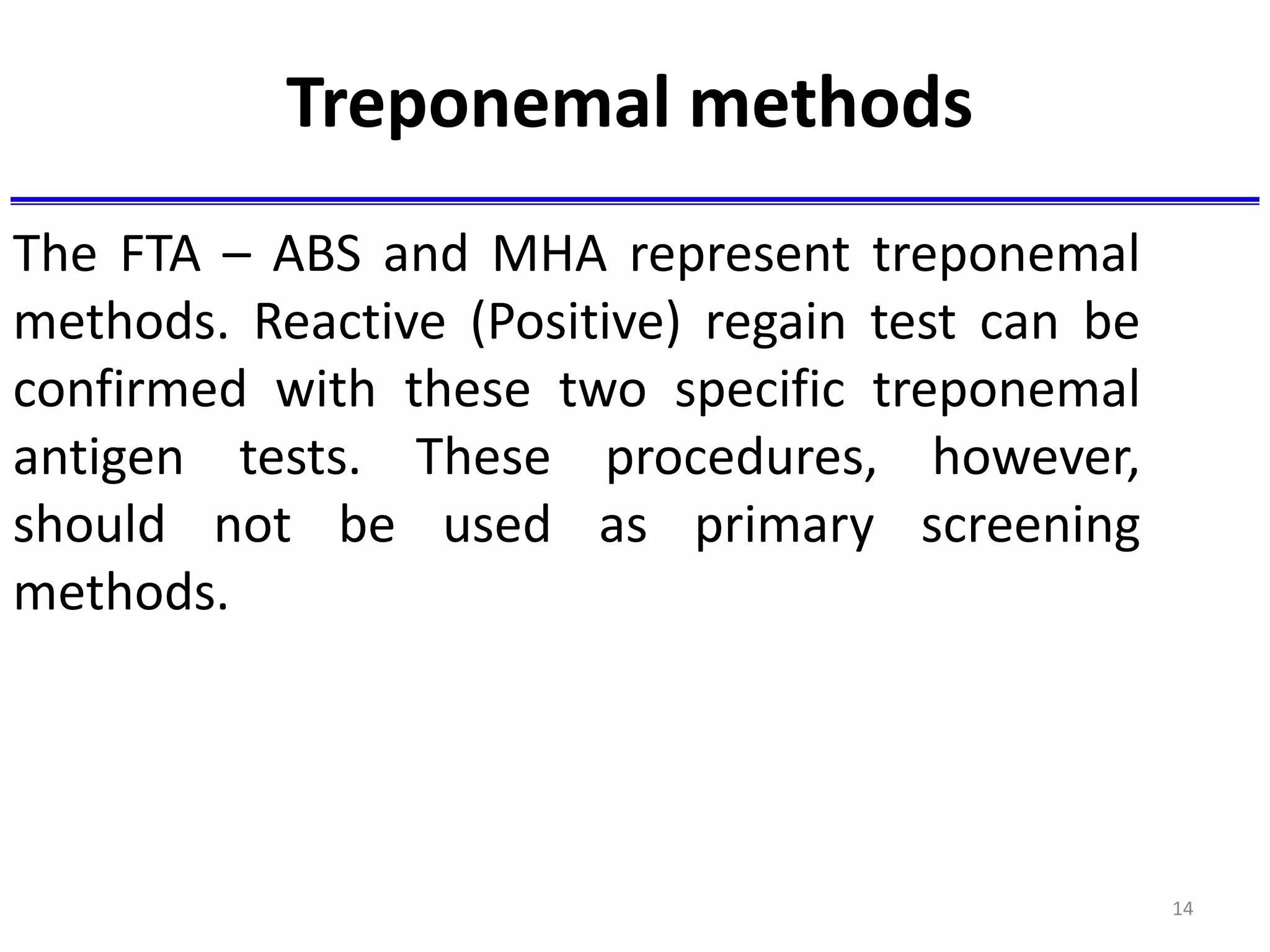 Lecture 2-syphilis serology | PPTX