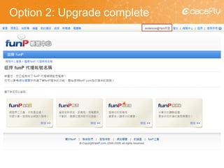 Option 2: Upgrade complete
80
 