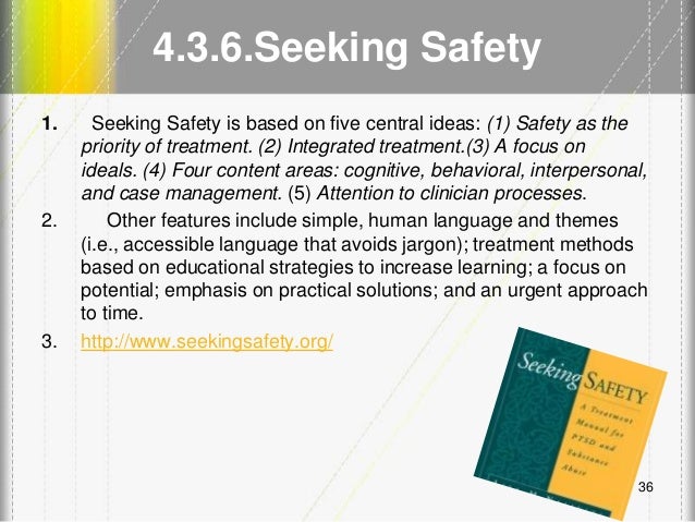 Printables Seeking Safety Worksheets lecture 5 phase 2 and 3 working with complex trauma 35 36 4 6 seeking safety