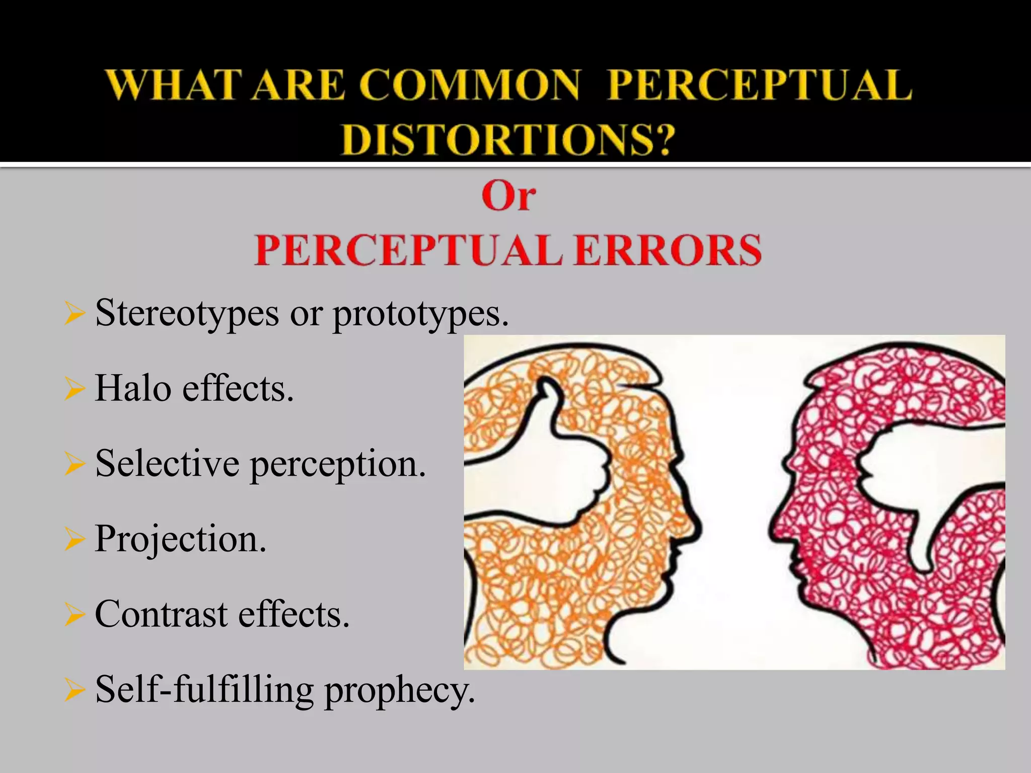 perception- Meaning, Definition, Stages, Factors | PPT