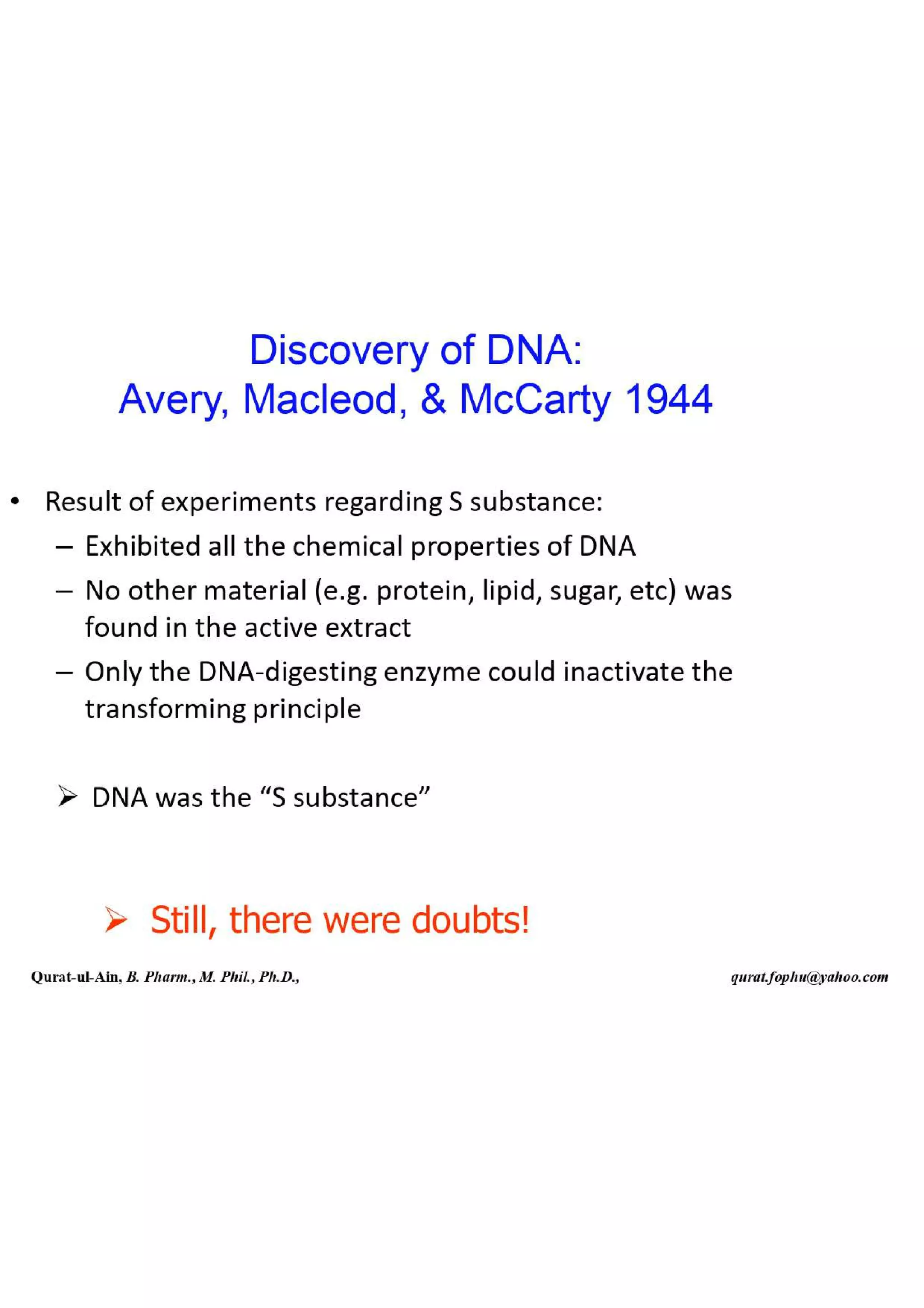 Lecture.2.part.1 Structure and Function of Nucleic Acid