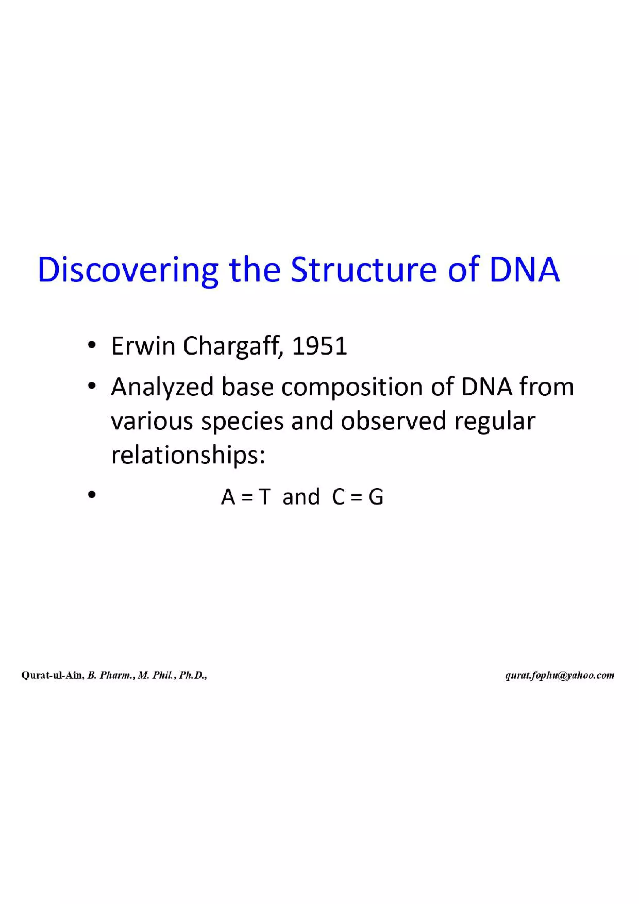 Lecture.2.part.1 Structure and Function of Nucleic Acid