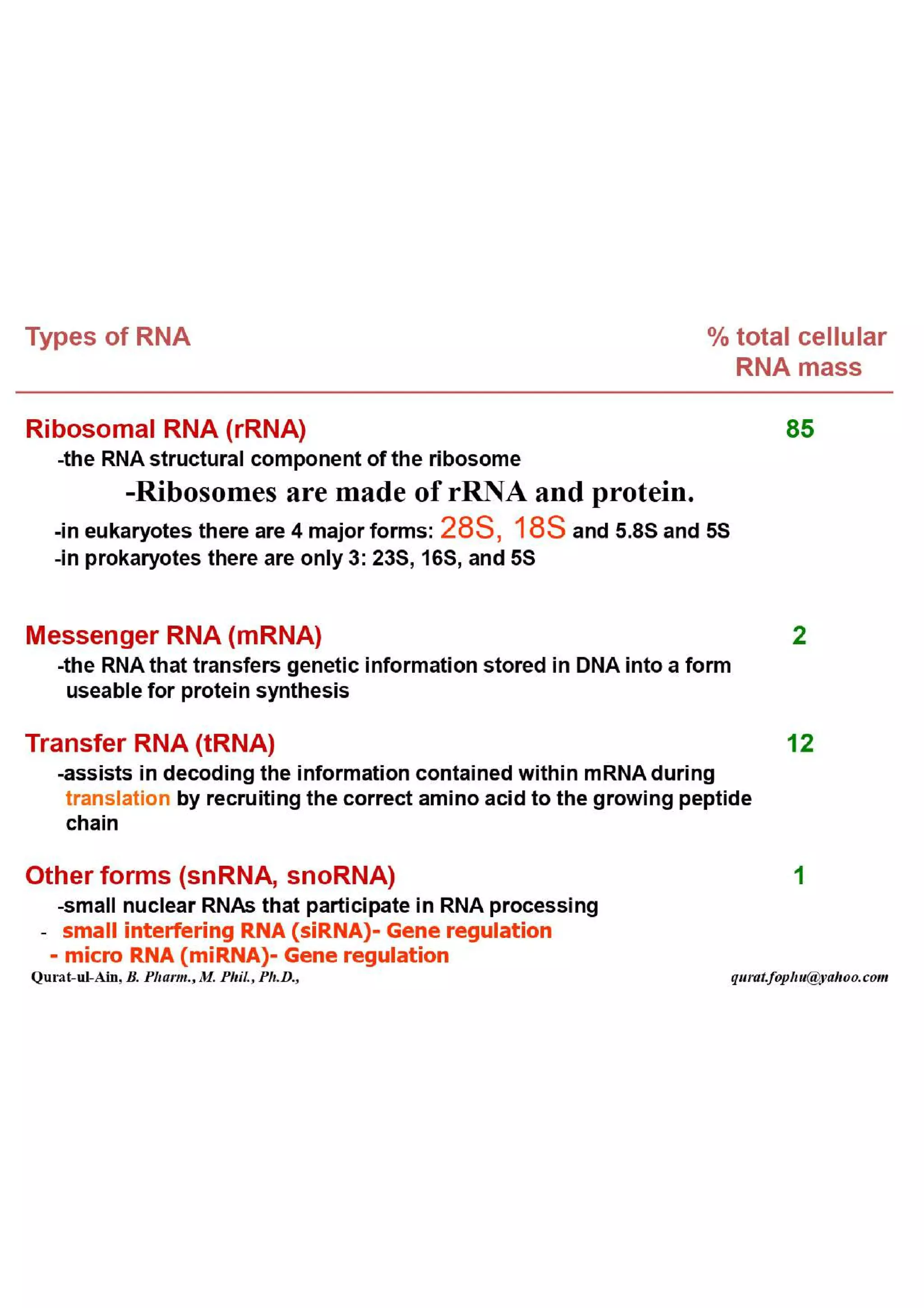 Lecture.2.part.1 Structure and Function of Nucleic Acid