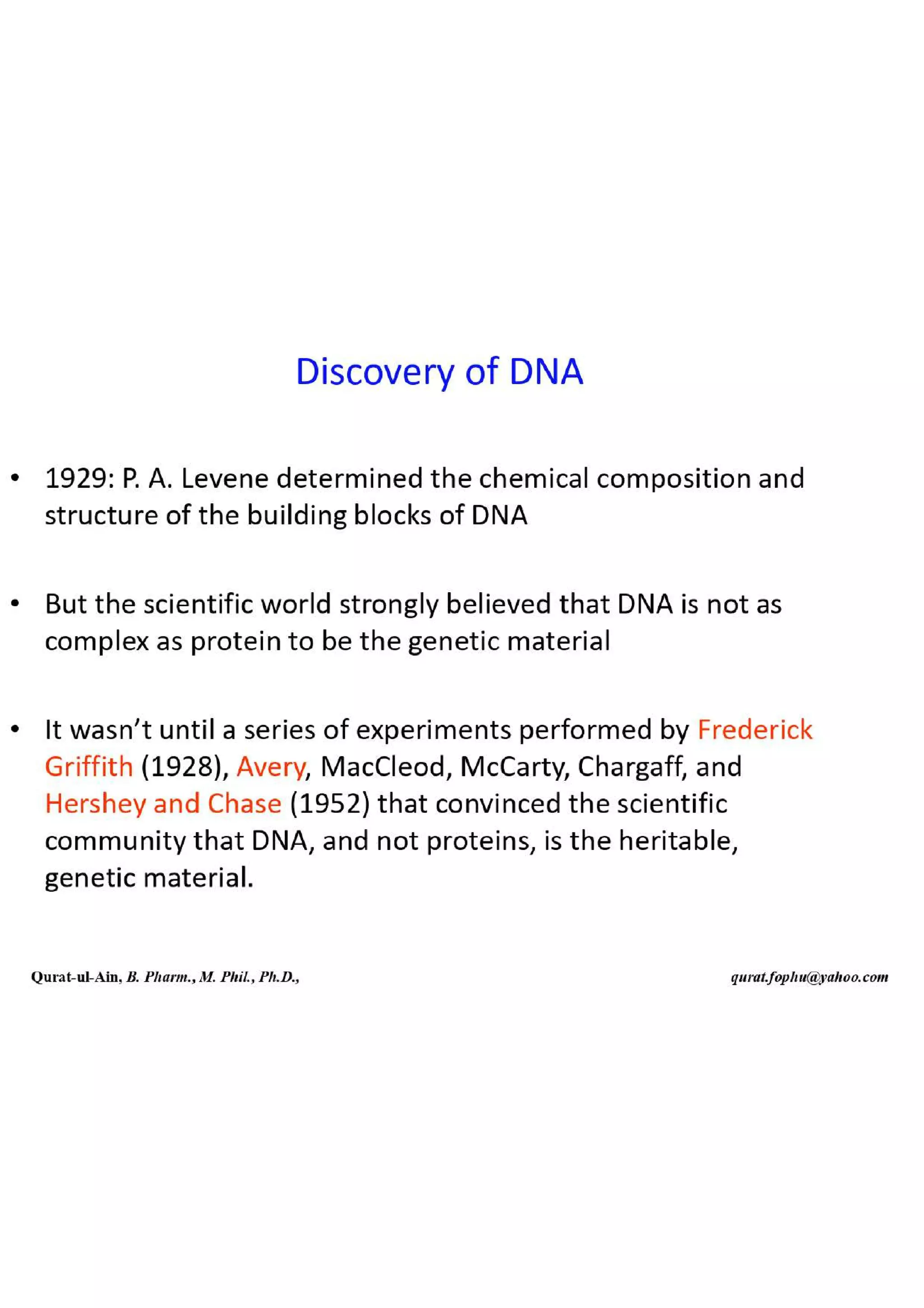 Lecture.2.part.1 Structure and Function of Nucleic Acid