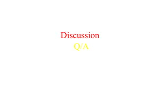 Discussion
Q/A
 
