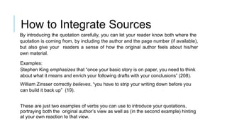 Lecture. Quotation Sandwich using the quotation sandwhich to intergrate ...