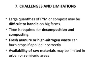 Lecture. Organic Manure related to agriculture | PPTX