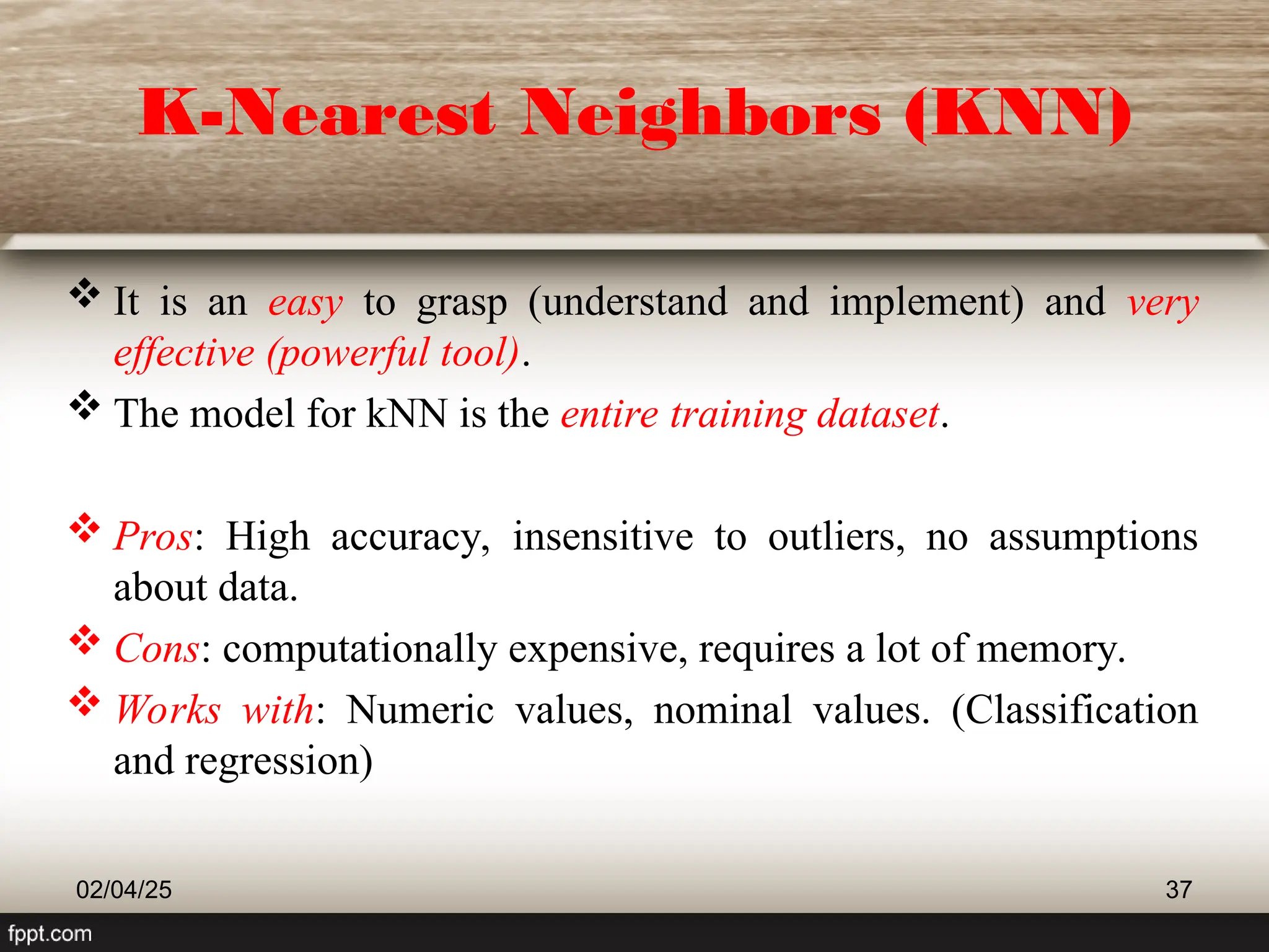 Lecture -2 Classification (Machine Learning Basic and kNN).ppt