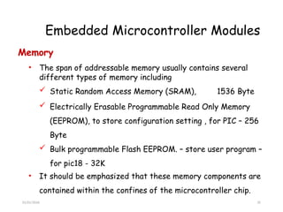 Lecture - 2 Embedded Microcontrollers .pptx