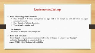 Lecture - 2 Environment setup & JDK, JRE, JVM | PPTX