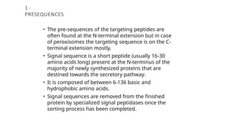 Comprehensive Overview of Protein Targeting Mechanisms in Cells | PPTX