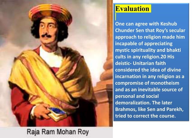 Lecture-2; Raja Ram Mohan Roy (1772-1833) | PPTX | Islam | Religion ...