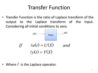 Lecture 2 Transfer Function