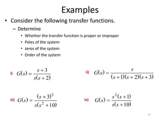Lecture 2 Transfer Function