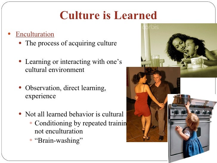 how is culture learned