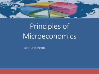 Principles of
Microeconomics
Lecture three
 