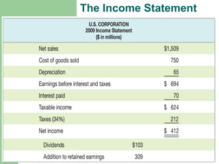 The Income Statement
 