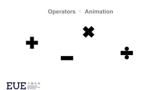 Operators  Animation
 