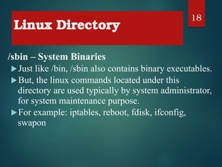 Comprehensive Guide to Linux Directory Structure and Command Usage | PDF