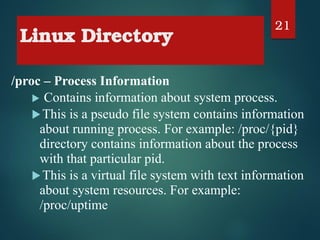 Comprehensive Guide to Linux Directory Structure and Command Usage | PDF