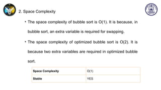 Comprehensive Guide to Bubble Sort Algorithm in Data Structures | PPTX