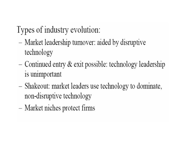 Lecture 3 - Innovation dynamics and the evolution of industries | PPT ...