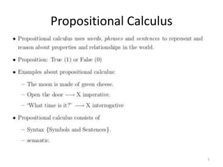 Propositional Calculus
5
 