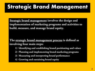 2
Strategic Brand Management
 