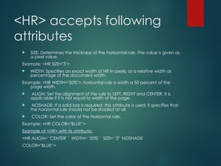 Lecture-3 HTML tags.pptnsnansmsnsmsmsmnsnsns | PPT