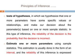 Inferential Statistics Reliability Lecture-3 inferential stastistics.ppt