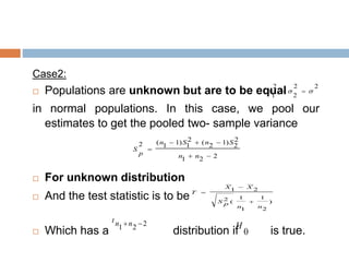 Pooled Variance Normally Distributed Lecture-3 inferential stastistics.ppt