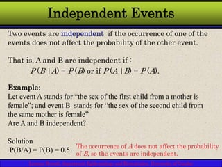 Independent Statistics Lecture-3 Probability and probability distribution.ppt