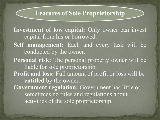 Sole Proprietorship | PPT