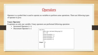 Lecture - 3 Variables-data type_operators_oops concept | PPTX