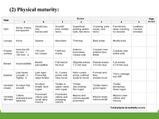 (2) Physical maturity:
 