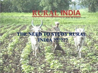 features of rural society in india