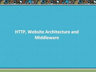 HTTP, Website Architecture and
Middleware
 