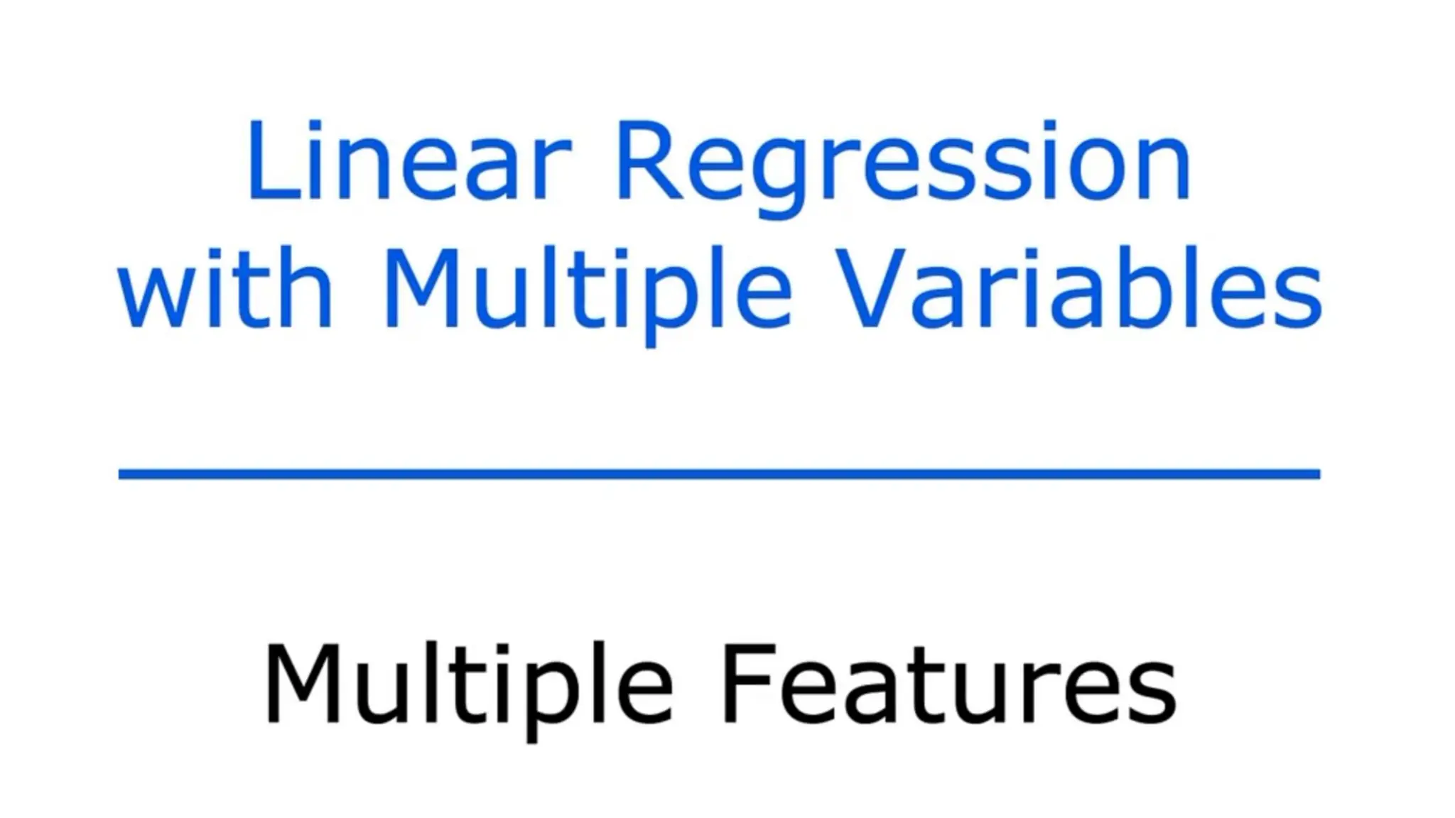 Presentation of Linear Regression with Multiple Variable-4.pdf | Web ...