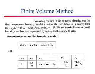 Finite Volume Method for Computational Fluid Dynamics | PPTX
