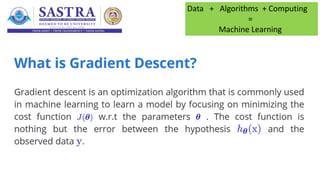 Data + Algorithms + Computing
=
Machine Learning
 