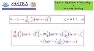 Data + Algorithms + Computing
=
Machine Learning
 