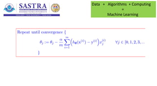 Data + Algorithms + Computing
=
Machine Learning
 
