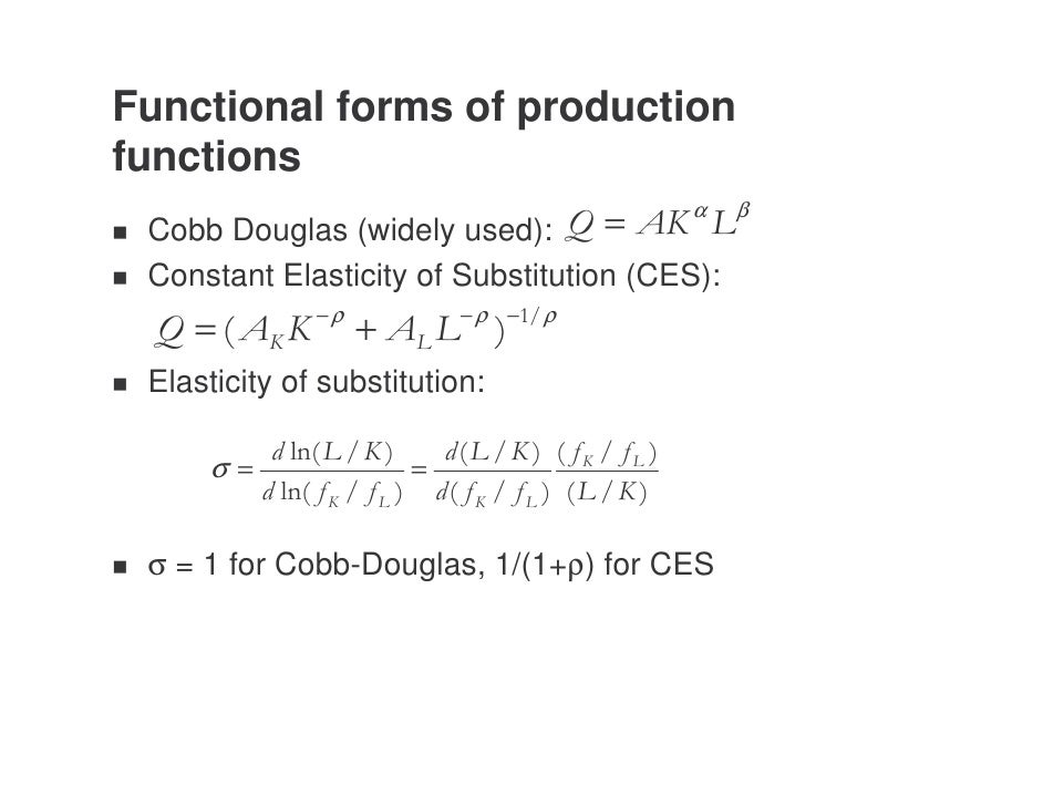 Constant Elasticity Of Substitution Utility Function