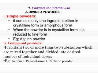 Formula Divider Powder Comprehensive Overview of Powders and Granules in Pharmaceutical Dosage ...