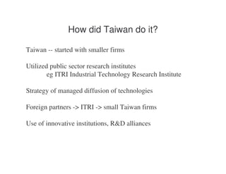 Lecture 4 - Technological change and industrialisation